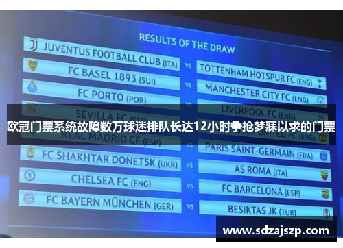 欧冠门票系统故障数万球迷排队长达12小时争抢梦寐以求的门票